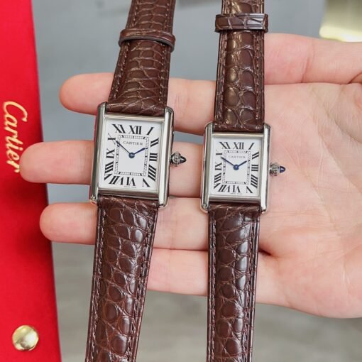 Cartier Tank Tant Must! American Milwaukee Alligator Leather Haute Couture Edition Six colors available Cartier's newatchTankMust watch - 图片 2