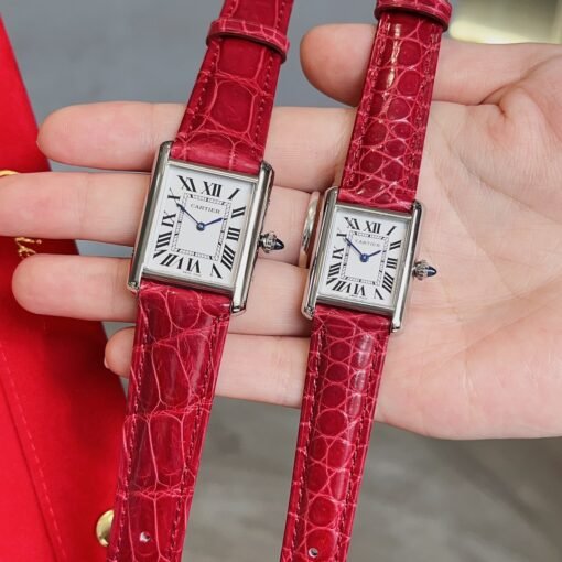 Cartier Tank Tant Must! American Milwaukee Alligator Leather Haute Couture Edition Six colors available Cartier's newatchTankMust watch - 图片 3