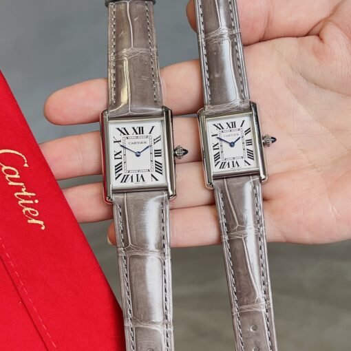 Cartier Tank Tant Must! American Milwaukee Alligator Leather Haute Couture Edition Six colors available Cartier's newatchTankMust watch - 图片 4