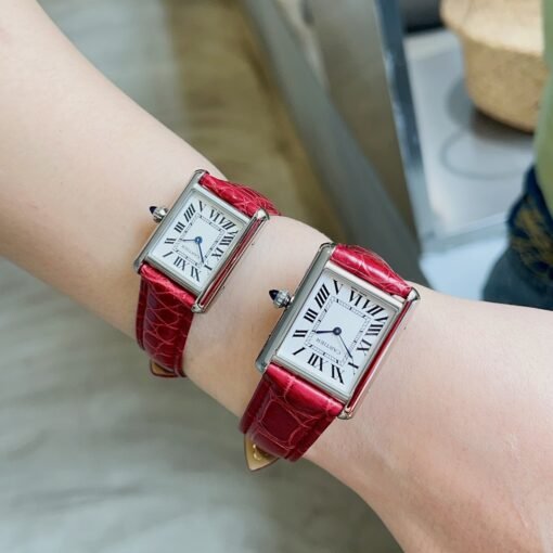 Cartier Tank Tant Must! American Milwaukee Alligator Leather Haute Couture Edition Six colors available Cartier's newatchTankMust watch - 图片 6