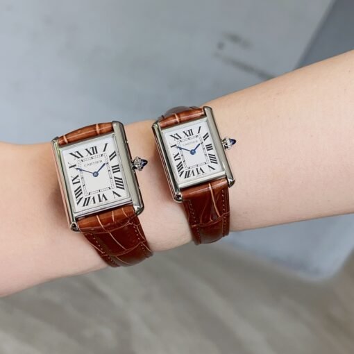 Cartier Tank Tant Must! American Milwaukee Alligator Leather Haute Couture Edition Six colors available Cartier's newatchTankMust watch - 图片 2