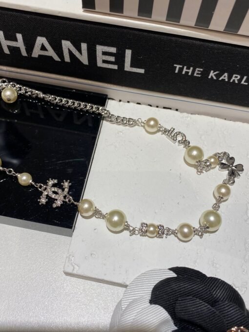 Four-leaf clover star pearl necklace - Image 5