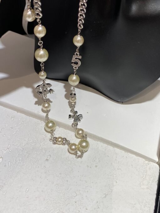 Four-leaf clover star pearl necklace - Image 4