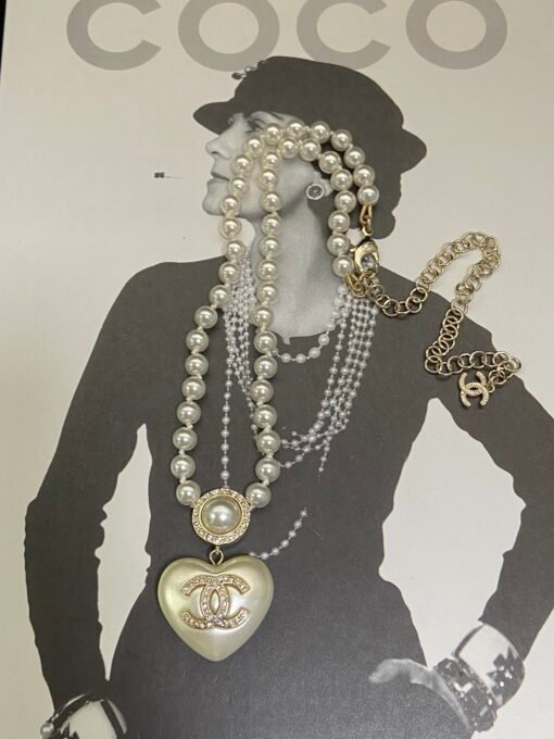 Necklace  earrings
color
@Chanel cc white peach heart set
Popularity King
Rich and rich temperament - Image 4