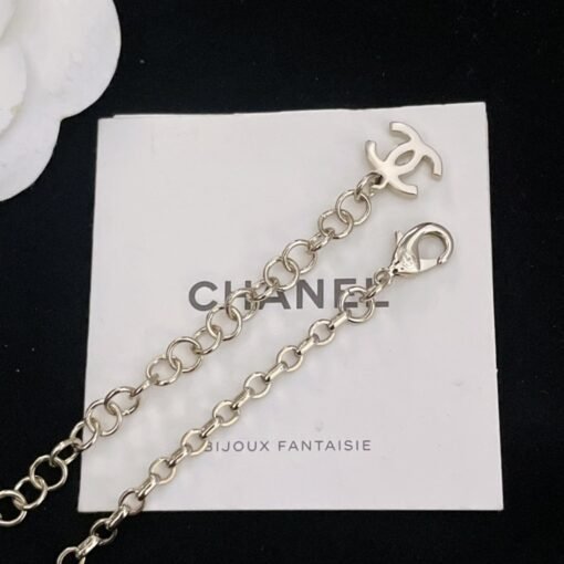 Chanel solitaire double c gold chain necklace - Image 7