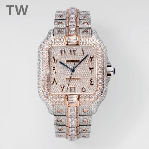 TW's newatchCartier Santos starry sky is specially customized.