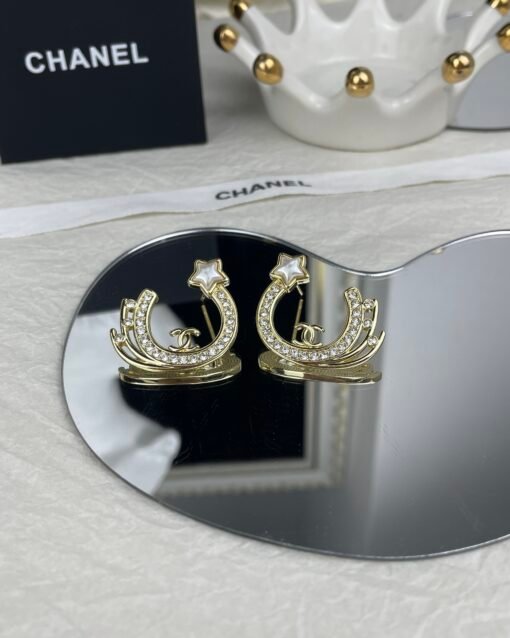 CHANE 24C new meteor semicircle full diamond earrings - 图片 8