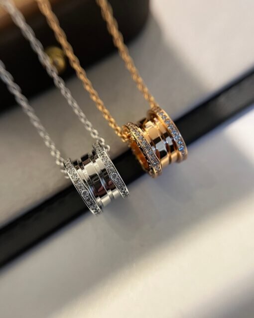 Bulgari B.zero1 series diamond spring necklace - 图片 3