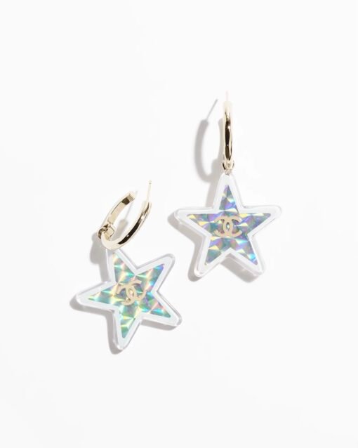 Chanel 2Newnew Star Resin Earrings