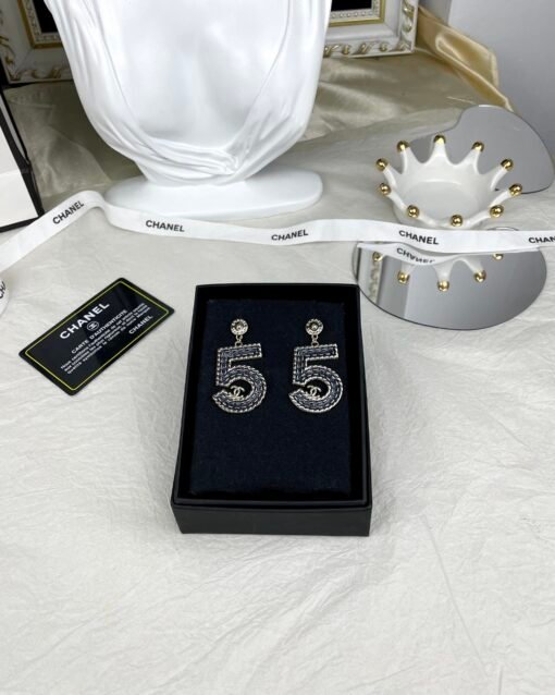 Chanel 24s new model No. Denim pattern Pendant earrings - Image 8