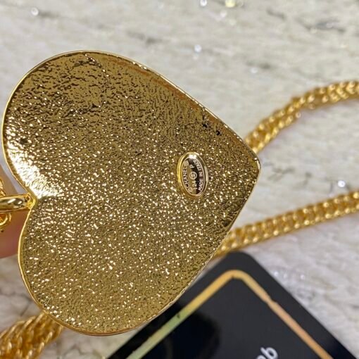 Chanel denim love necklace sweater chain - Image 7