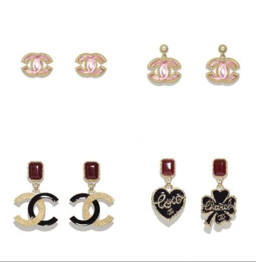 ANE Chanel new 24P pink gold edge resin acrylic earrings
Stud earrings: 62
Earrings: 68 - Image 5