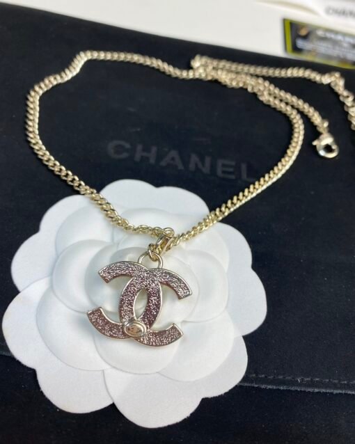 ANE Chanel new black enamel double C simple clavicle chain necklace - Image 5