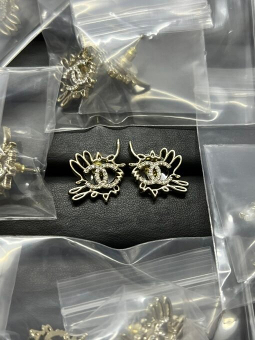Chanel new rhinestone earrings