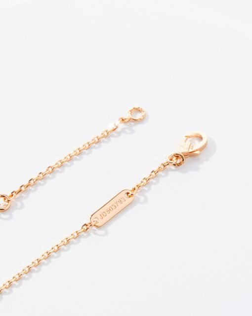 Van Cleef Arpels VCA White Mother-of-Pearl Butterfly Necklace Rose Gold - Image 9