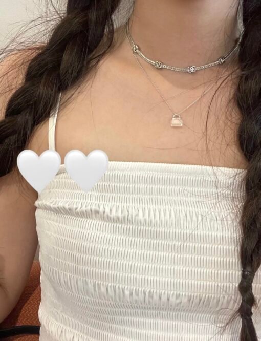 Chanel Snake Bone 5 Flowers Choker Snake Bone Necklace】 - Image 2