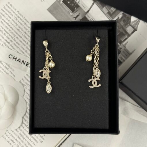 6 [Spot delivery]
@ New models available
Little fragrant horse eye double c pearl tassel earrings
Exquisite and delicate
Attached the upper ear picture - Image 6