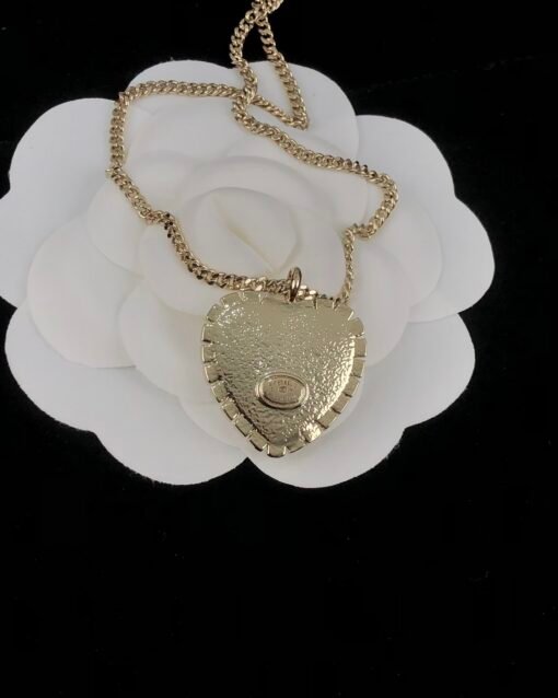 Chanel new style, high-end touching heart, oil-paired love necklace - Image 6