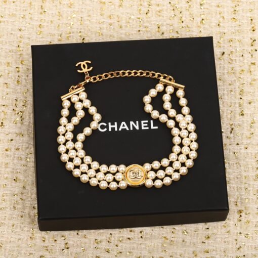 [Chanel  button double C pearl necklace] 24A high-end handicraft workshop series,