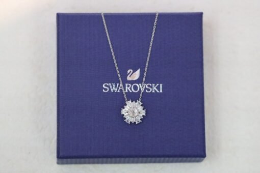 Swarovski silver irregular daisy clavicle necklace - 图片 9