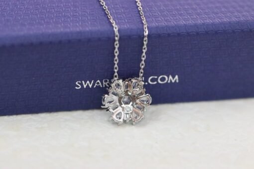 Swarovski silver irregular daisy clavicle necklace - 图片 4