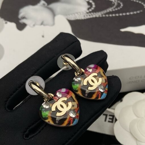 24A new color love double C stud earrings - 图片 4