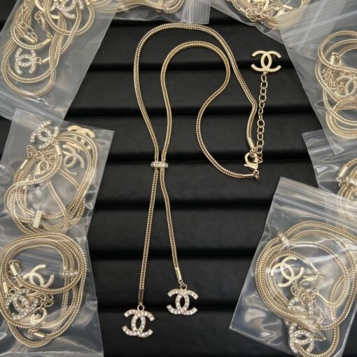 Grandma's new 24k snake bone double C necklace arrives