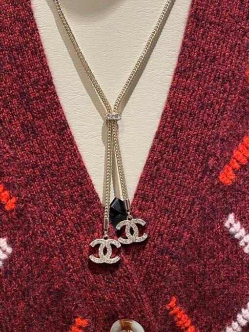 24k snake bone double C tassel necklace
Gentle and sweet - Image 2