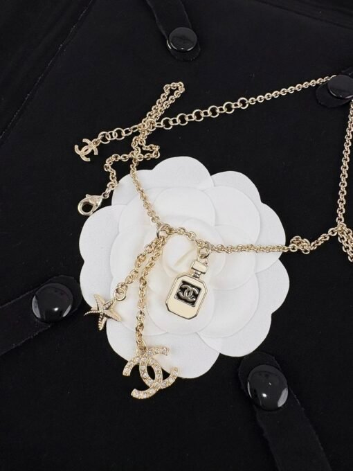 Chanel new style perfume bottle elements five-pointed star simple necklace - Image 7