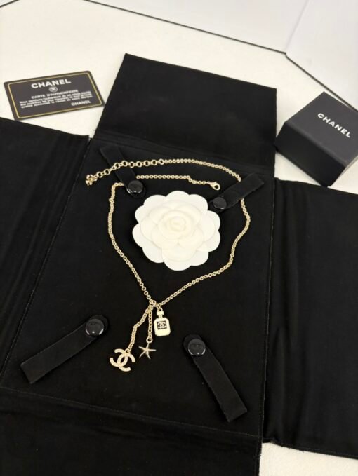 Chanel new style perfume bottle elements five-pointed star simple necklace - Image 6