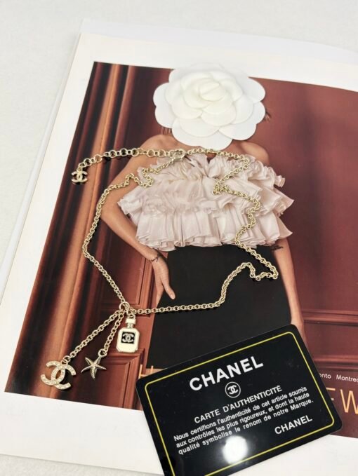 Chanel new style perfume bottle elements five-pointed star simple necklace - Image 5