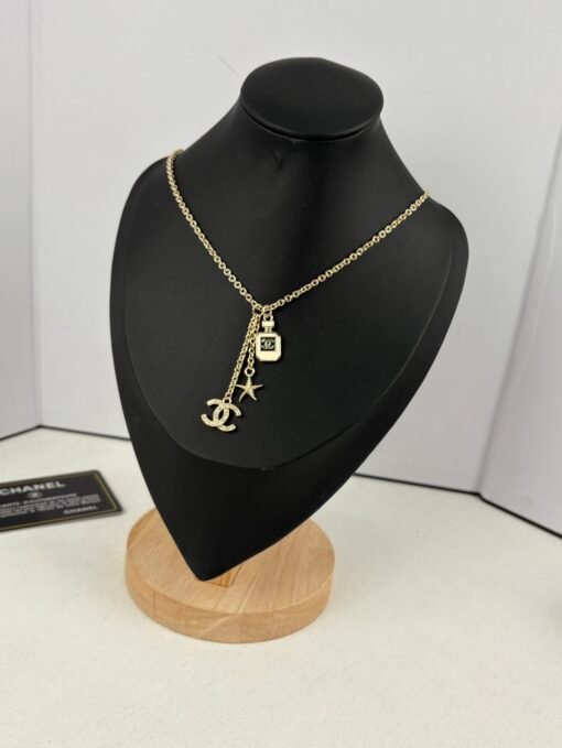 Chanel new style perfume bottle elements five-pointed star simple necklace - Image 8