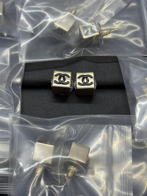 Chanel new square double c oil-drop earrings - 图片 4