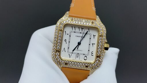 THB NewatchCartier Santos Middle East Full Diamond Model - 图片 5