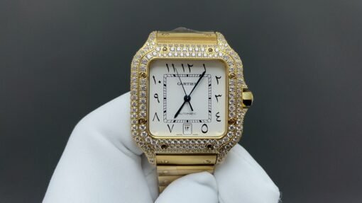 THB NewatchCartier Santos Middle East Full Diamond Model - 图片 6