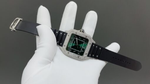 THB NewatchCartier Santos Middle East Full Diamond Model - 图片 5