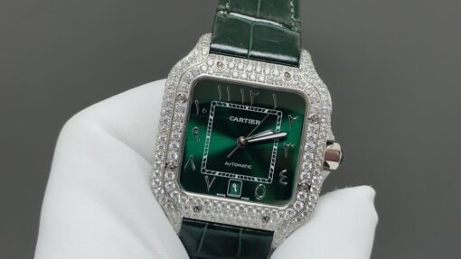 THB NewatchCartier Santos Middle East Full Diamond Model - 图片 8