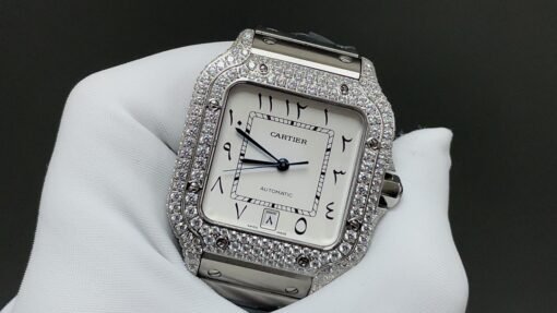 THB NewatchCartier Santos Middle East Full Diamond Model - 图片 3