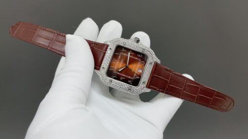 THB NewatchCartier Santos Middle East Full Diamond Model - 图片 6