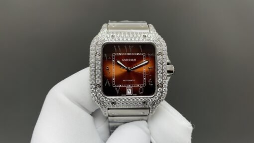 THB NewatchCartier Santos Middle East Full Diamond Model - 图片 3