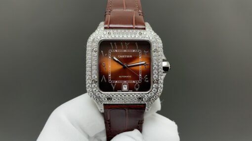 THB NewatchCartier Santos Middle East Full Diamond Model - 图片 5