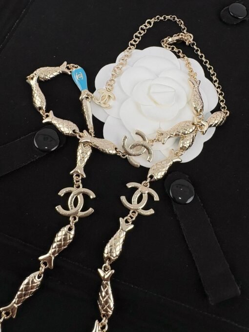 Chanel Early Spring Ocean Series Lively Fish Styling
Necklace Sweater chain
Can be used as waist chain - Image 4