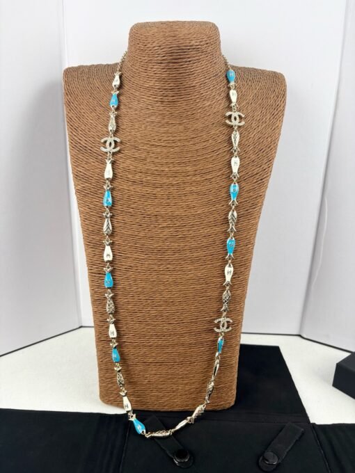 Chanel Early Spring Ocean Series Lively Fish Styling
Necklace Sweater chain
Can be used as waist chain - Image 5