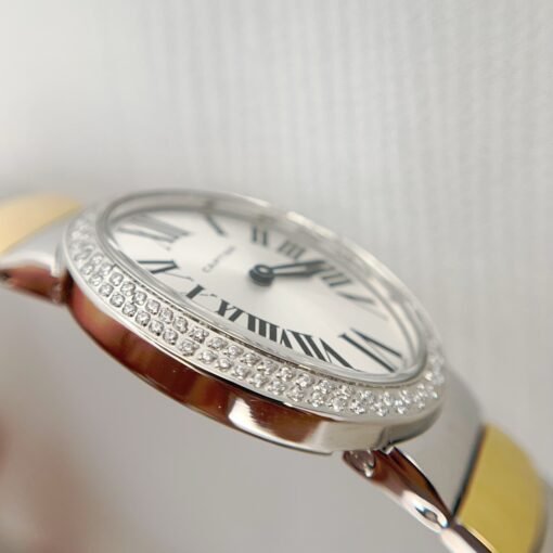 Silver and Gold for Baiignoir de Cartier/oval shape bracelet Watch - 图片 8