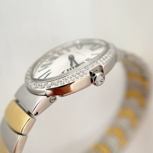 Silver and Gold for Baiignoir de Cartier/oval shape bracelet Watch - 图片 7