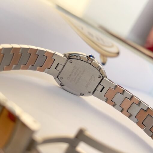 Silver and pinkgold for Baiignoir de Cartier/oval shape bracelet Watch - 图片 6