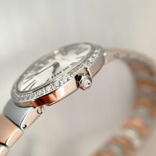 Silver and pinkgold for Baiignoir de Cartier/oval shape bracelet Watch - 图片 7