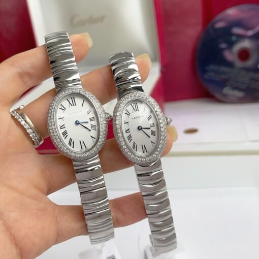 Baignoire-silver color watchith diamonds silver diamonds - Image 12