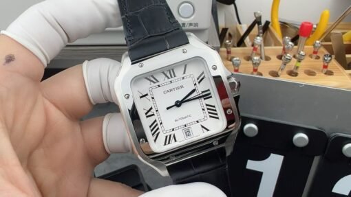 THB NewatchCartier Santos Middle East Full Diamond Model