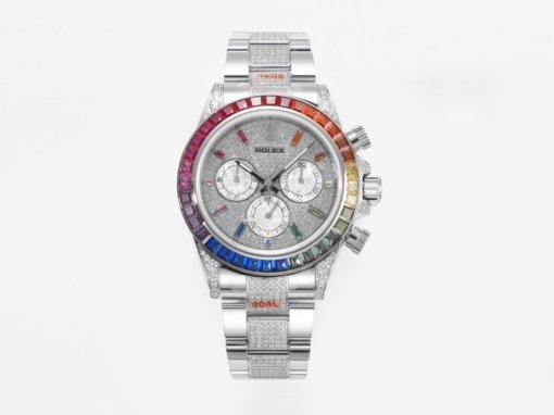 MS Factory
Over the Rainbow - Rolex Rainbow Daytona
Platinum Eye Cal.7750 Mechanical Chronograph